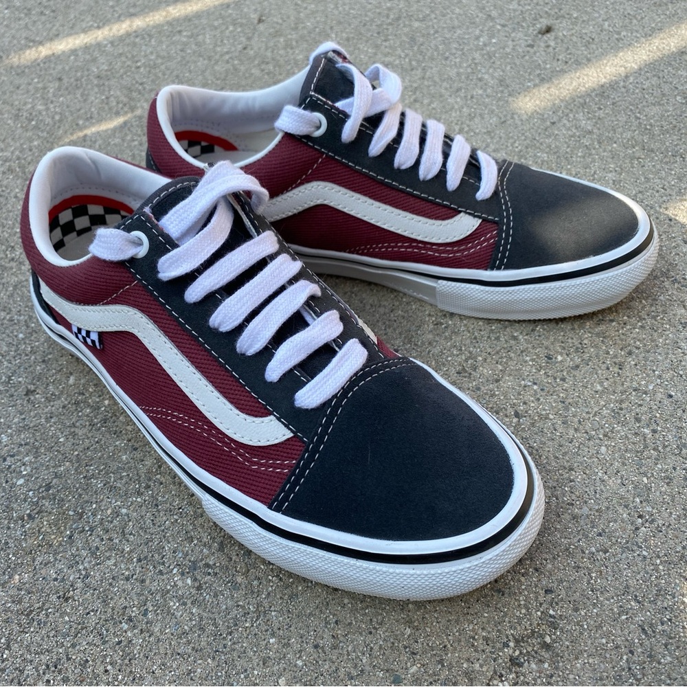 Vans Red and Black Sneakers